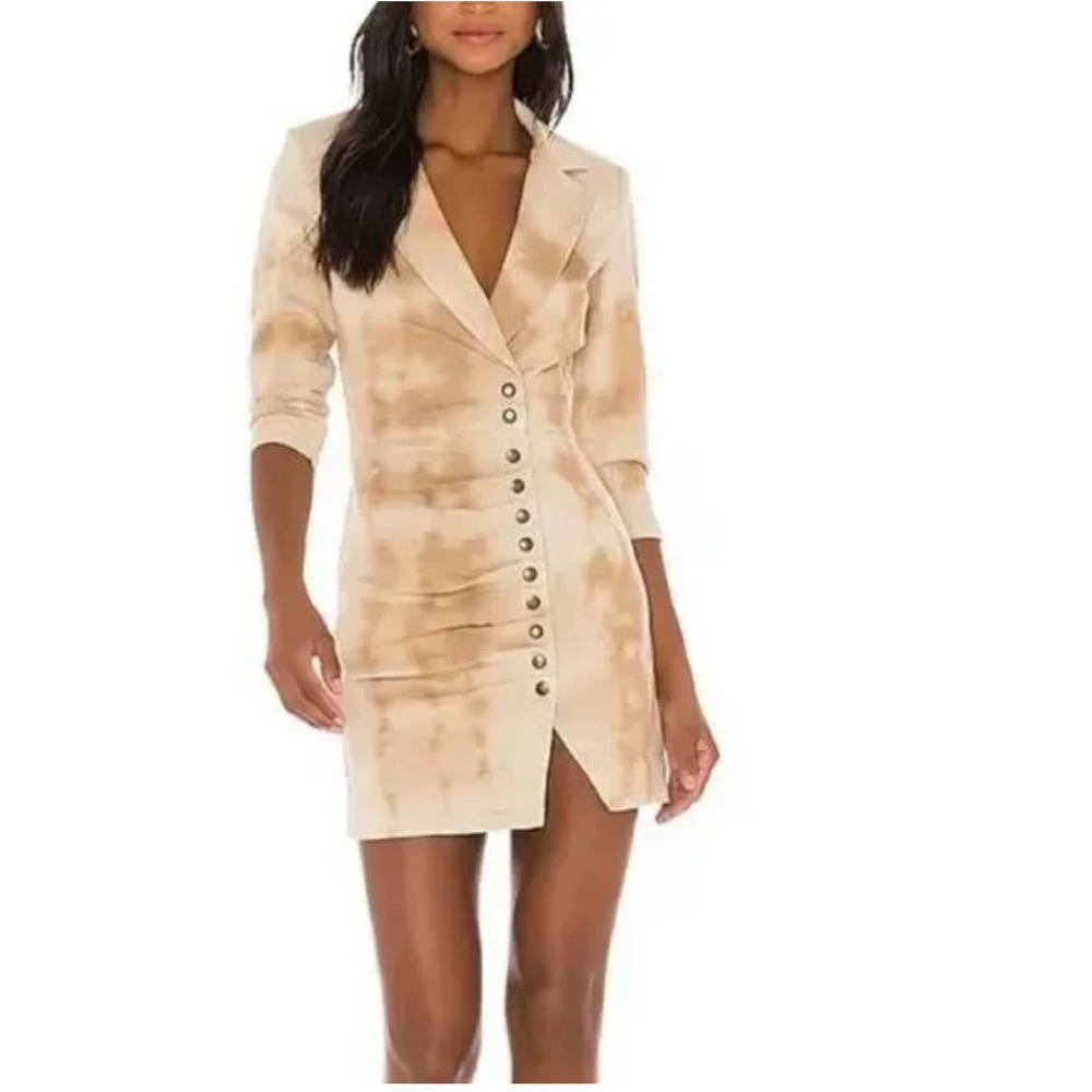 lRetrofete Willa Mini Denim Sheath Dress Sunburst Tan